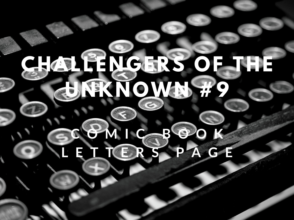 Read more about the article My printed letters of comment – Challengers of the Unknown #9