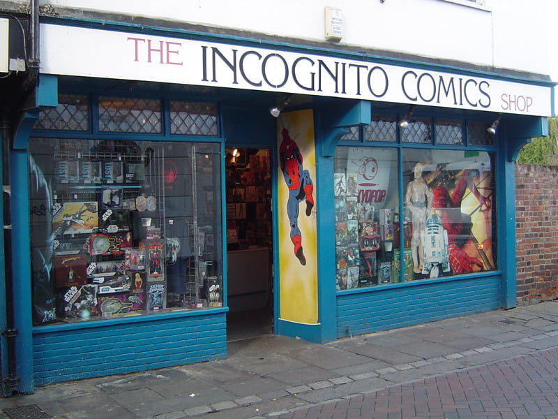 Incognito Comics shop in Canterbury