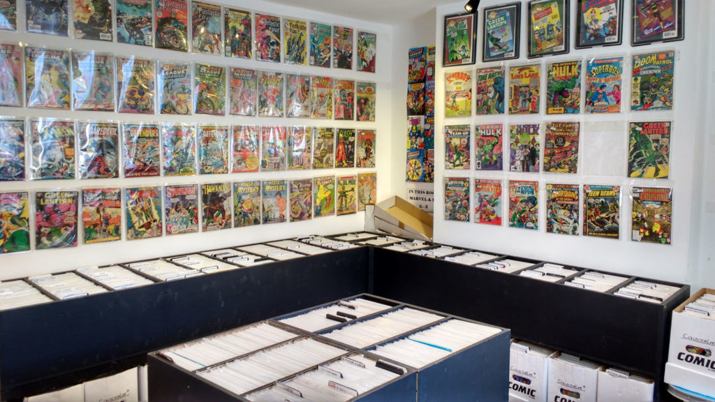 Dave's Comics shop interior