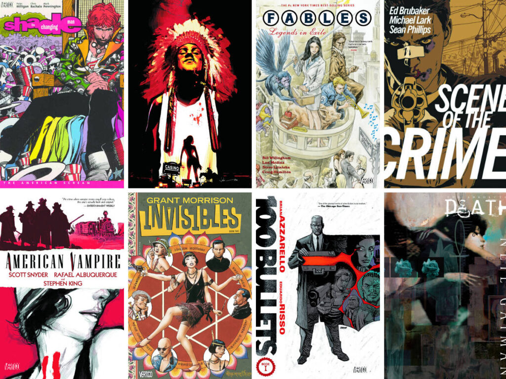 Various Vertigo comic books