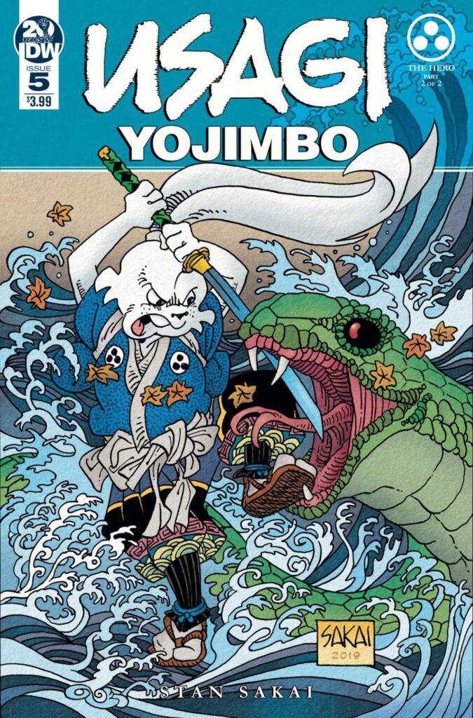 Usagi Yojimbo #5 (2019) cover by Stan Sakai